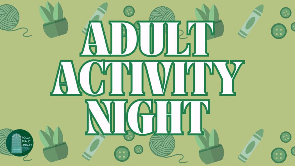 Adult Activity Night
